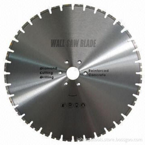 600mm wall saw blade, laser welded, for cutting kinds of concrete, with straight U slot